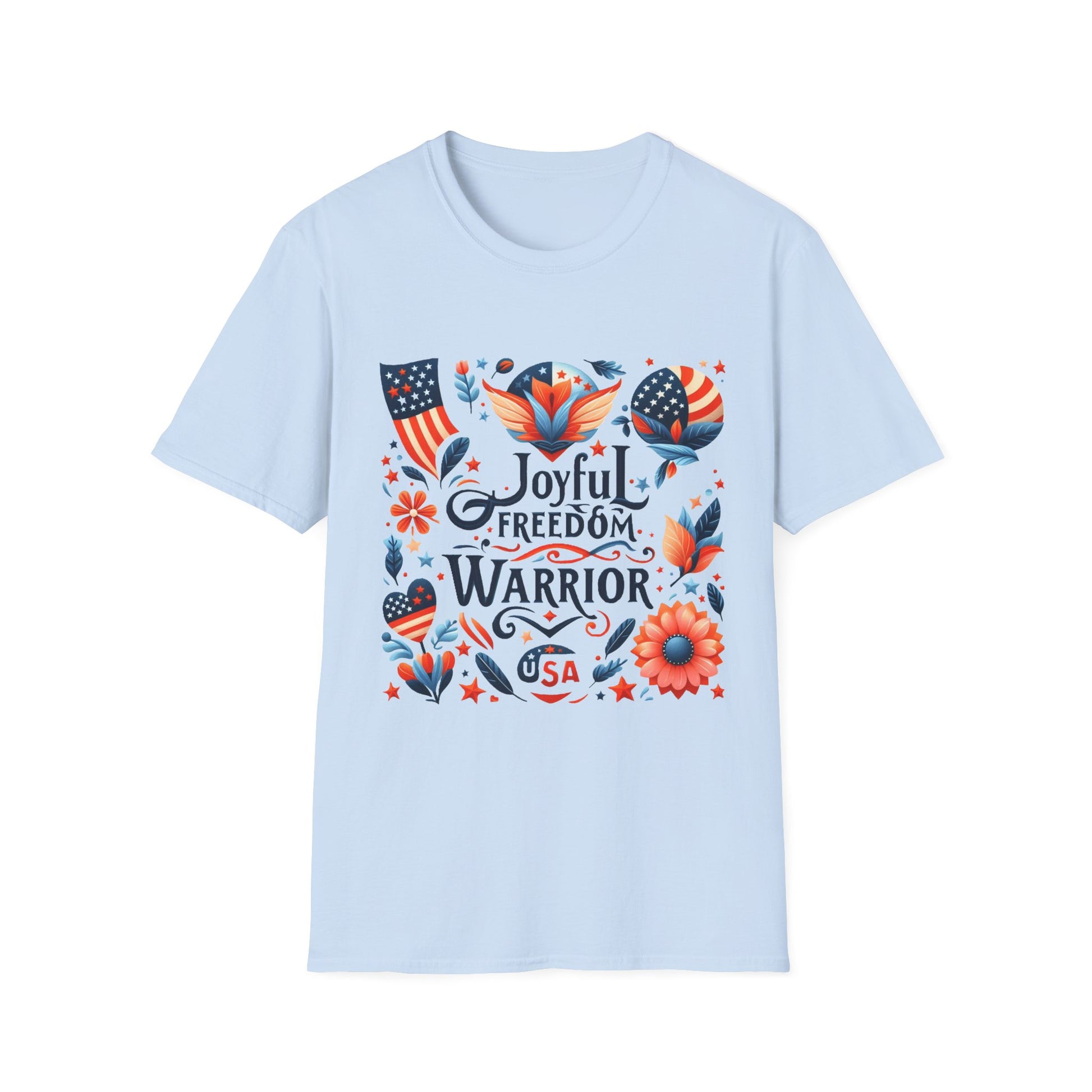 X - Vote - Joyful Freedom Warrior USA-1. / Unisex Graphic Tee Shirt - Global Warming Warrior Wear, "S.P.C." A Social Purpose Corporation  