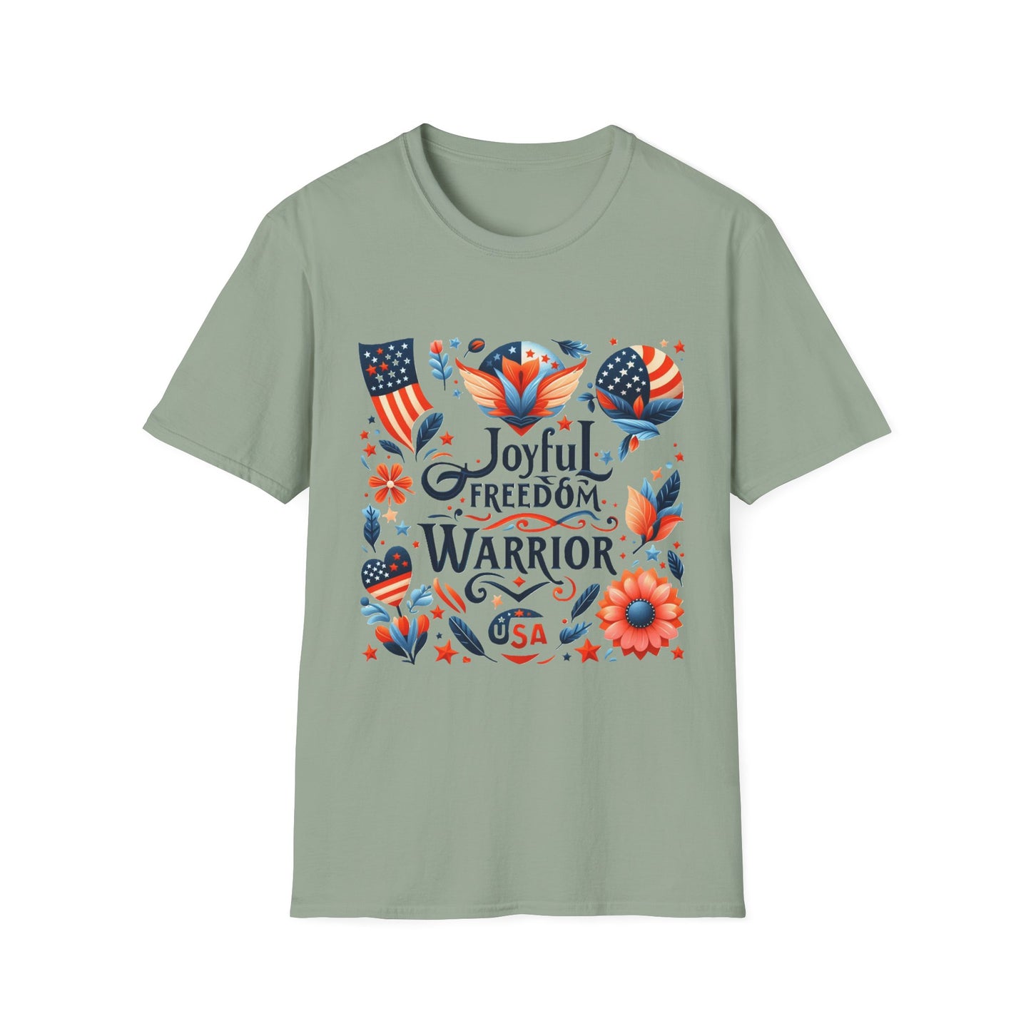 X - Vote - Joyful Freedom Warrior USA-1. / Unisex Graphic Tee Shirt - Global Warming Warrior Wear, "S.P.C." A Social Purpose Corporation  