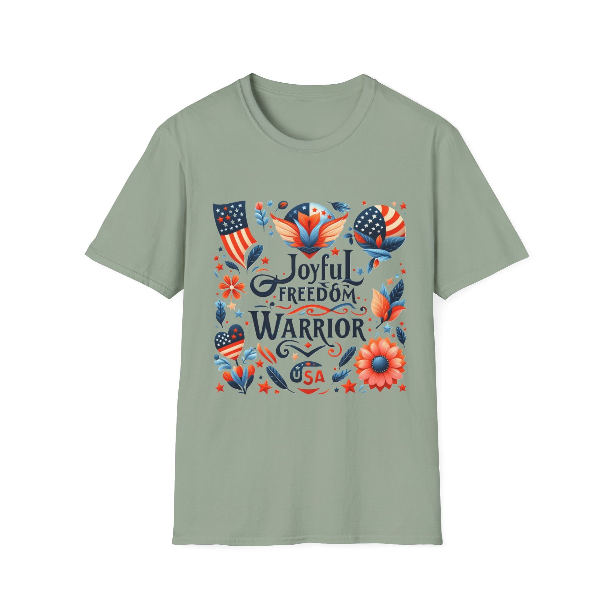 X - Vote - Joyful Freedom Warrior USA-1. / Unisex Graphic Tee Shirt - Global Warming Warrior Wear, "S.P.C." A Social Purpose Corporation  