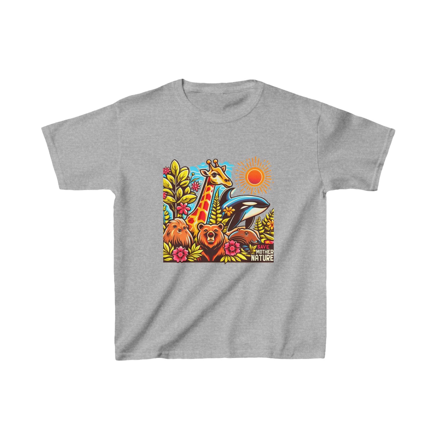 5-A. Save Mother Nature / Unisex Graphic Tee Shirt - Global Warming Warrior Wear, "S.P.C." A Social Purpose Corporation  