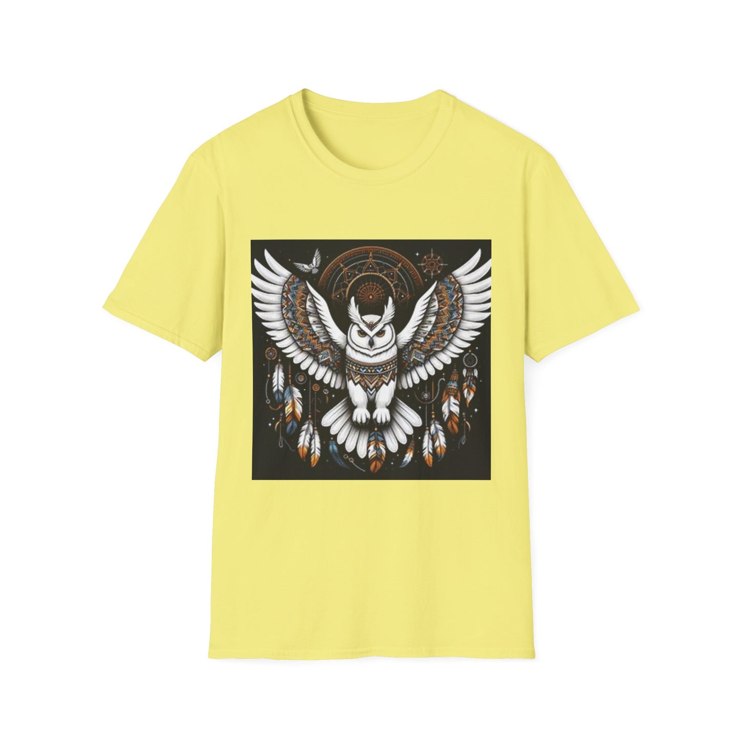 Owl-1. Native American Inspired / Unisex Graphic Tee Shirt - Global Warming Warrior Wear, "S.P.C." A Social Purpose Corporation  