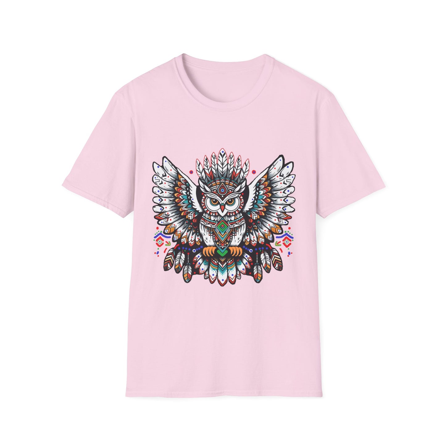 Owl-3. Native American Inspired / Unisex Graphic Tee Shirt - Global Warming Warrior Wear, "S.P.C." A Social Purpose Corporation  