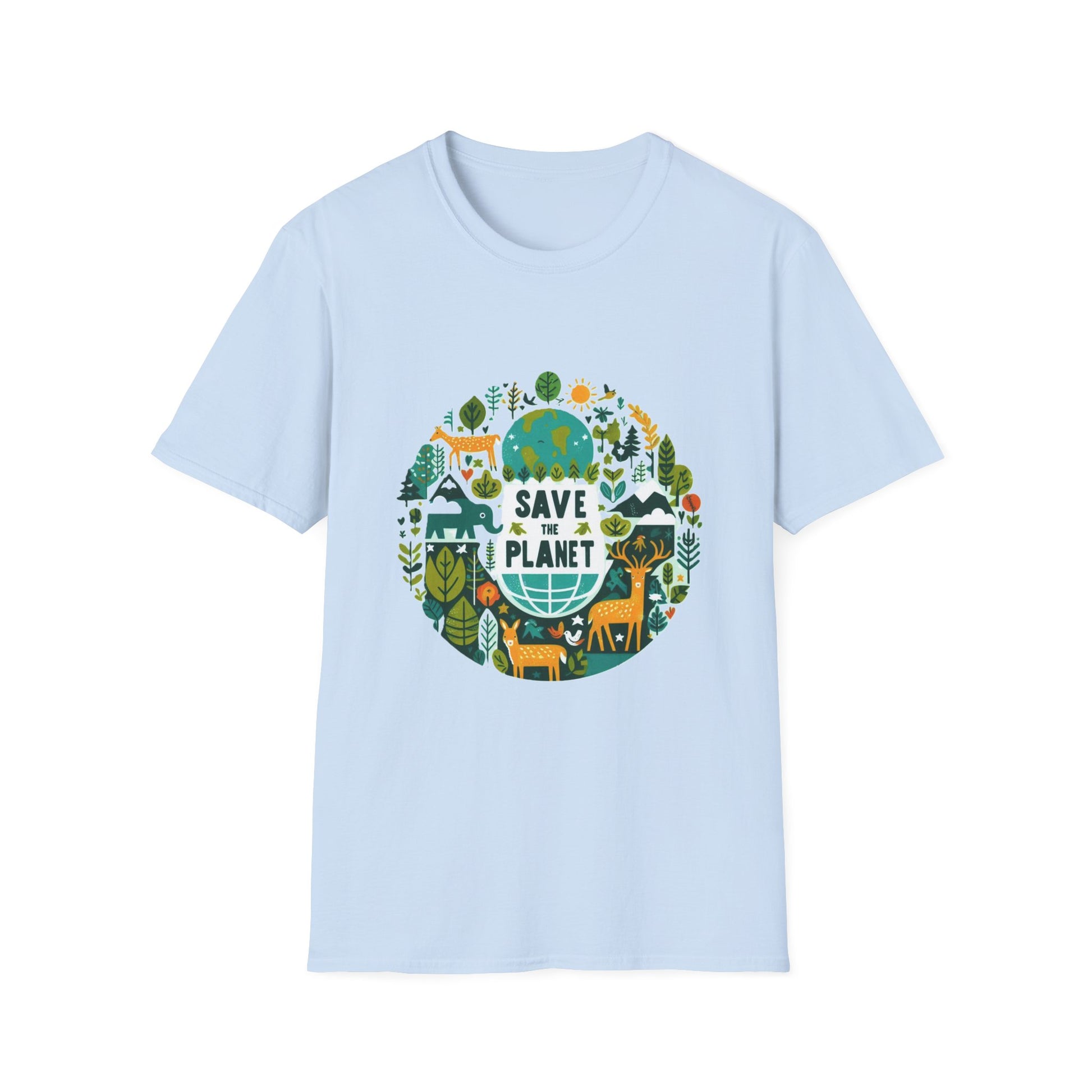 3-B. Save the Planet / Unisex Graphic Tee Shirt - Global Warming Warrior Wear, "S.P.C." A Social Purpose Corporation  