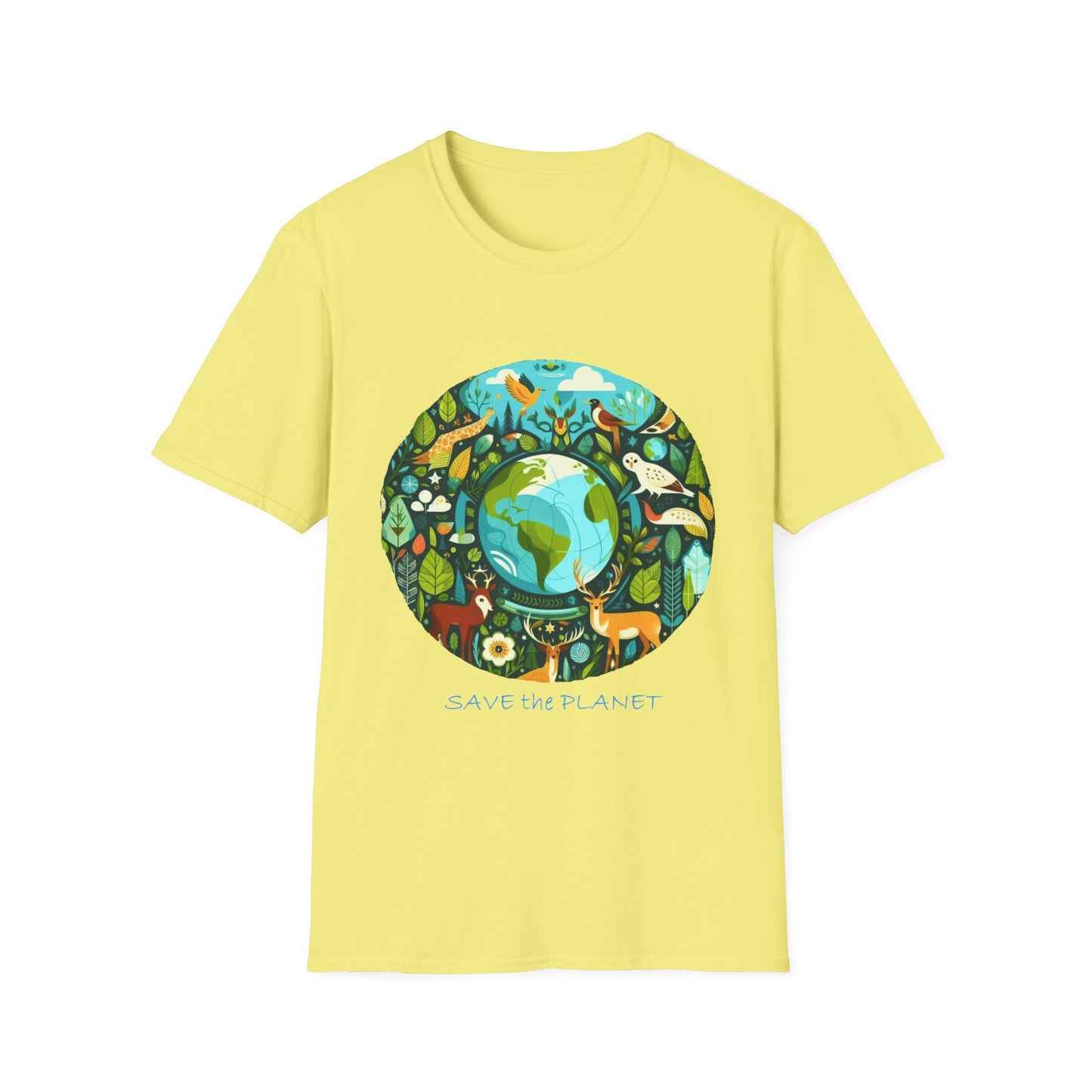 3-C. Save the Planet / Unisex Graphic Tee Shirt - Global Warming Warrior Wear, "S.P.C." A Social Purpose Corporation  