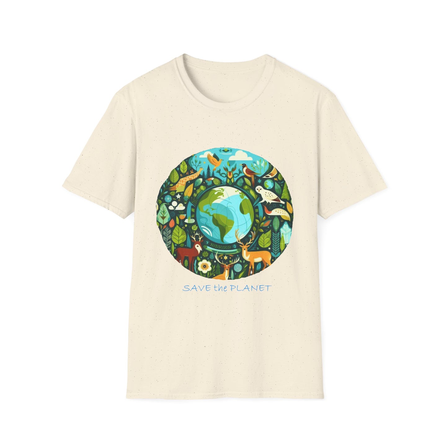 3-C. Save the Planet / Unisex Graphic Tee Shirt - Global Warming Warrior Wear, "S.P.C." A Social Purpose Corporation  