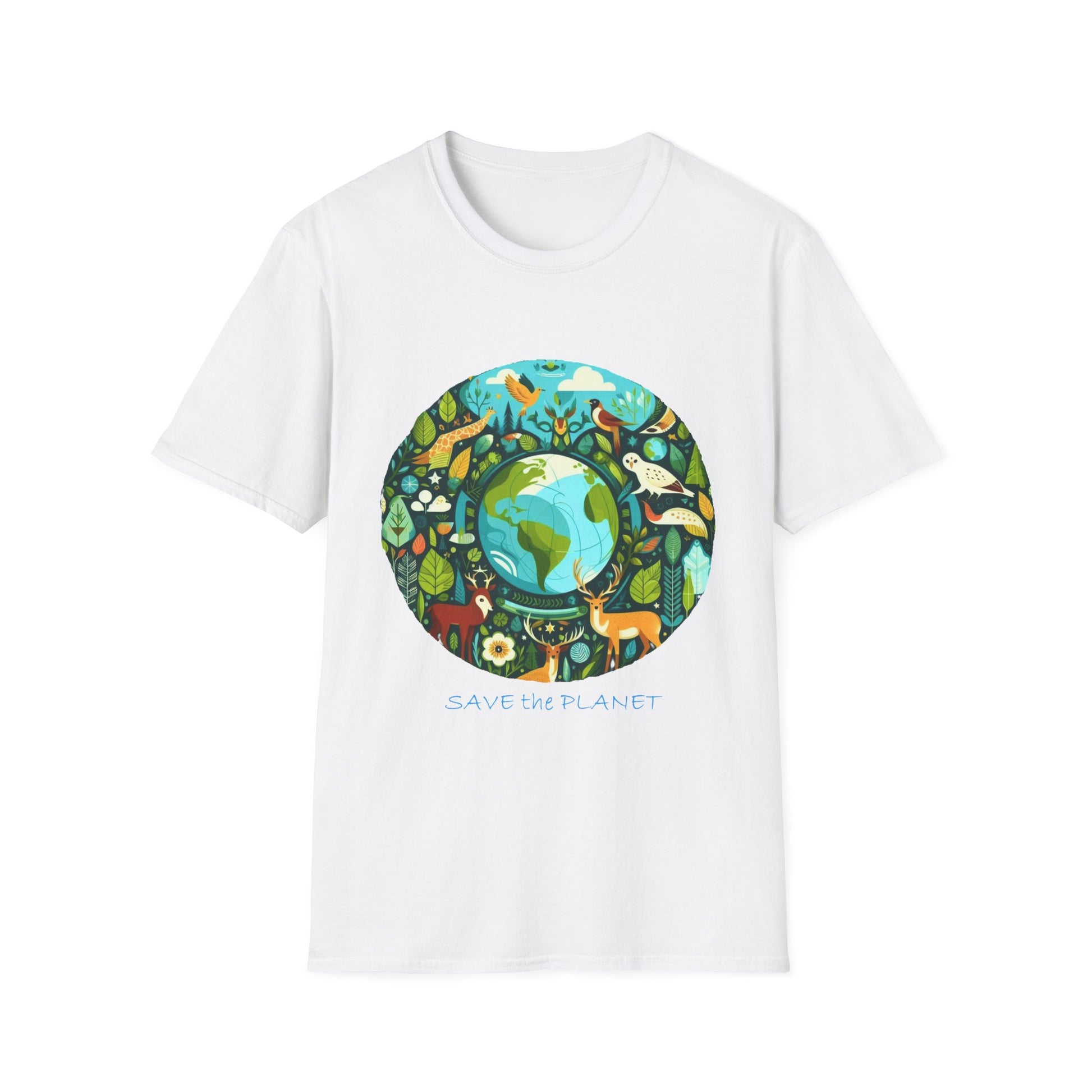 3-C. Save the Planet / Unisex Graphic Tee Shirt - Global Warming Warrior Wear, "S.P.C." A Social Purpose Corporation  