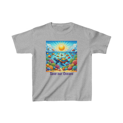 4-A. Save our Oceans / Unisex Graphic Tee Shirts - Global Warming Warrior Wear, "S.P.C." A Social Purpose Corporation  