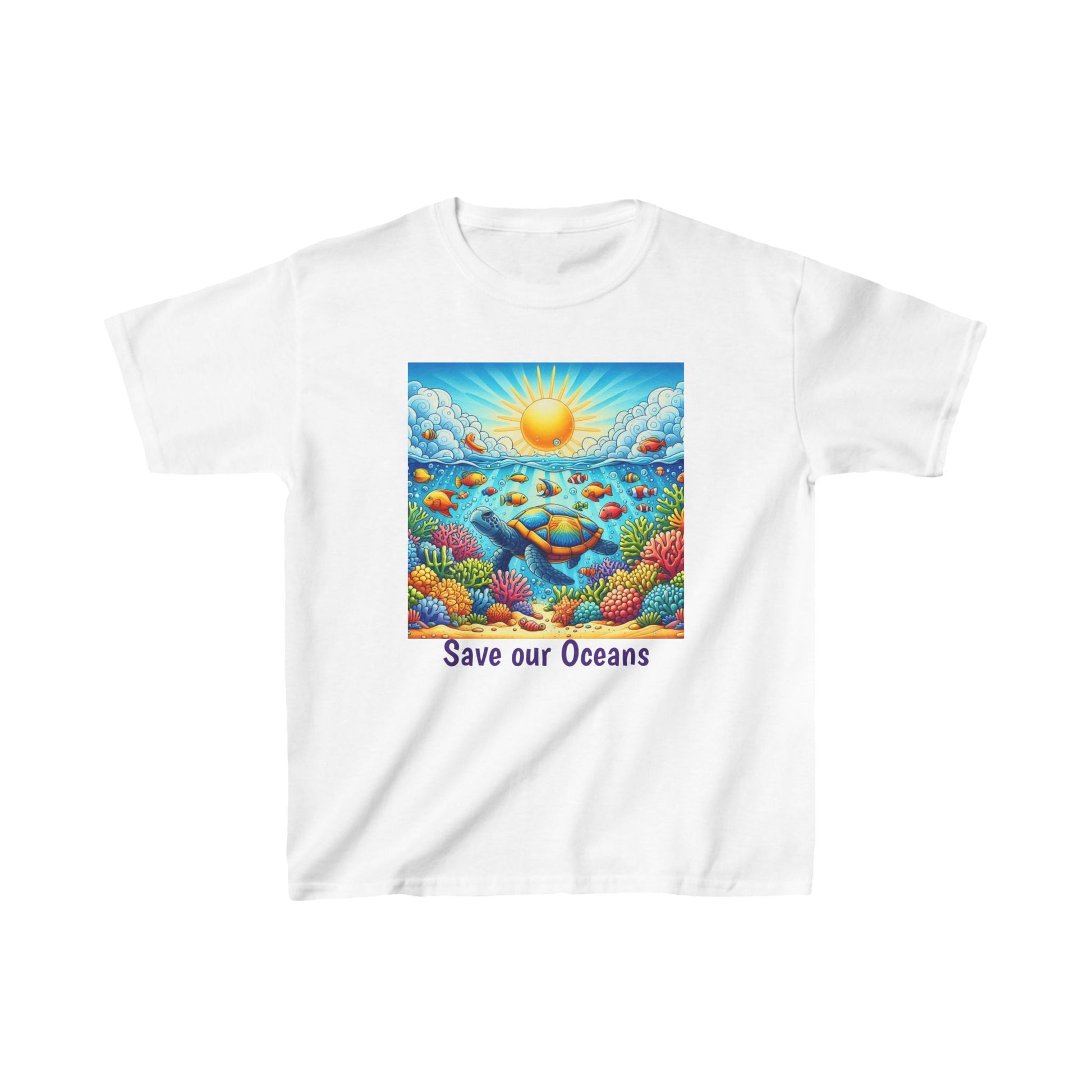 4-A. Save our Oceans / Unisex Graphic Tee Shirts - Global Warming Warrior Wear, "S.P.C." A Social Purpose Corporation  