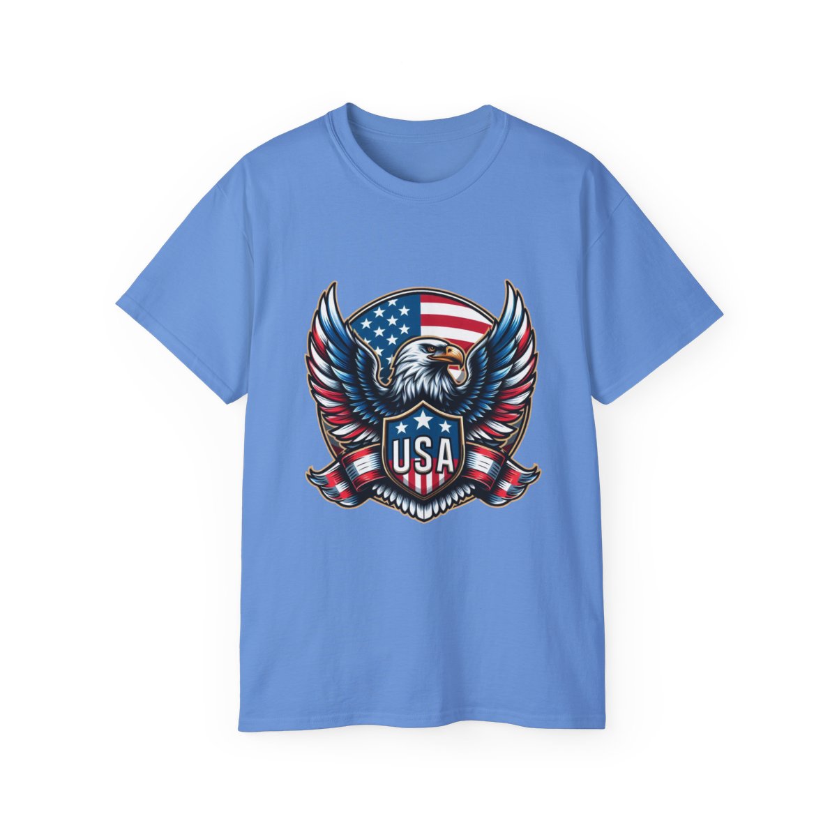 USA Shield - Flag - Eagle.1 / Unisex Graphic Tee Shirt - Amazon Apparel Company 