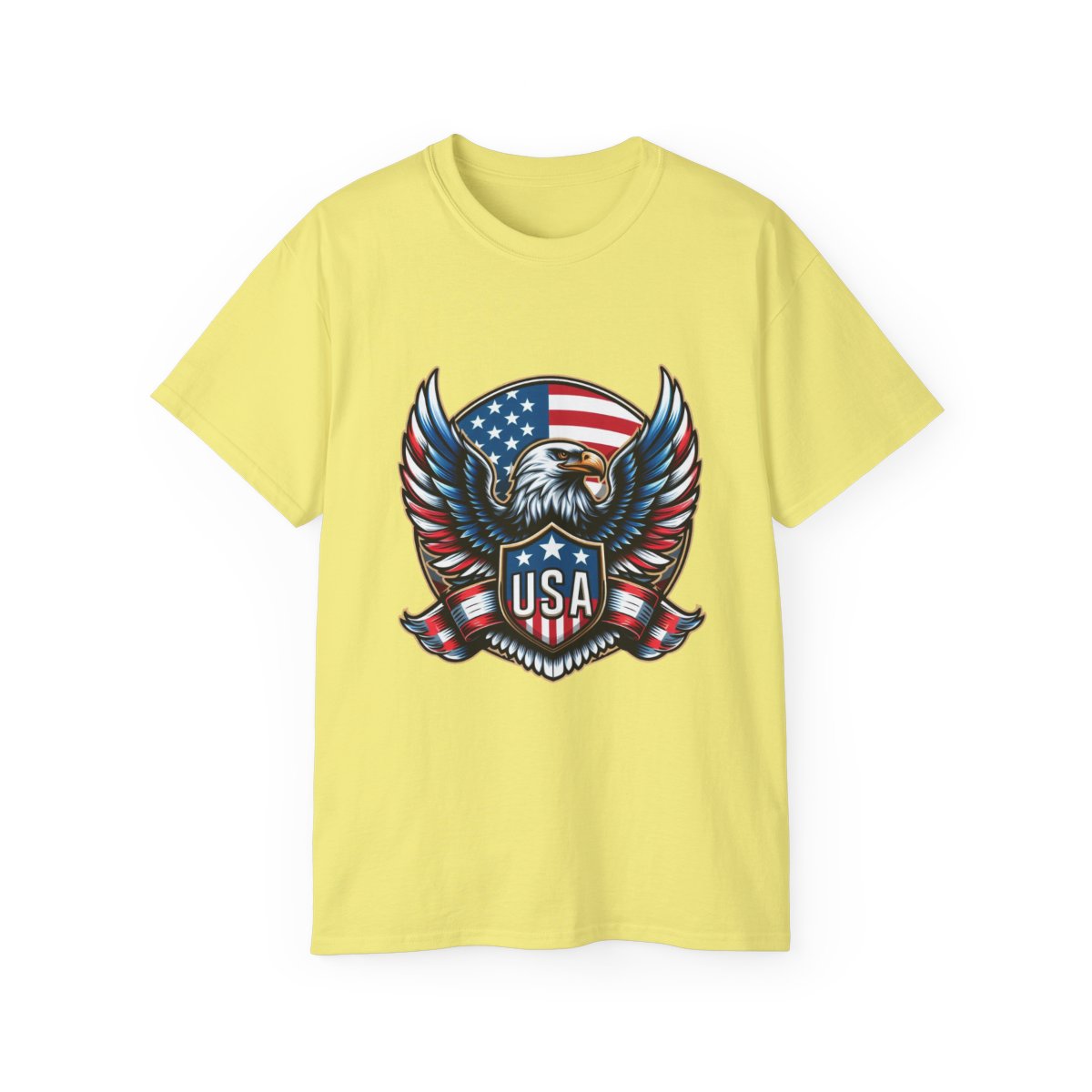 USA Shield - Flag - Eagle.1 / Unisex Graphic Tee Shirt - Amazon Apparel Company 