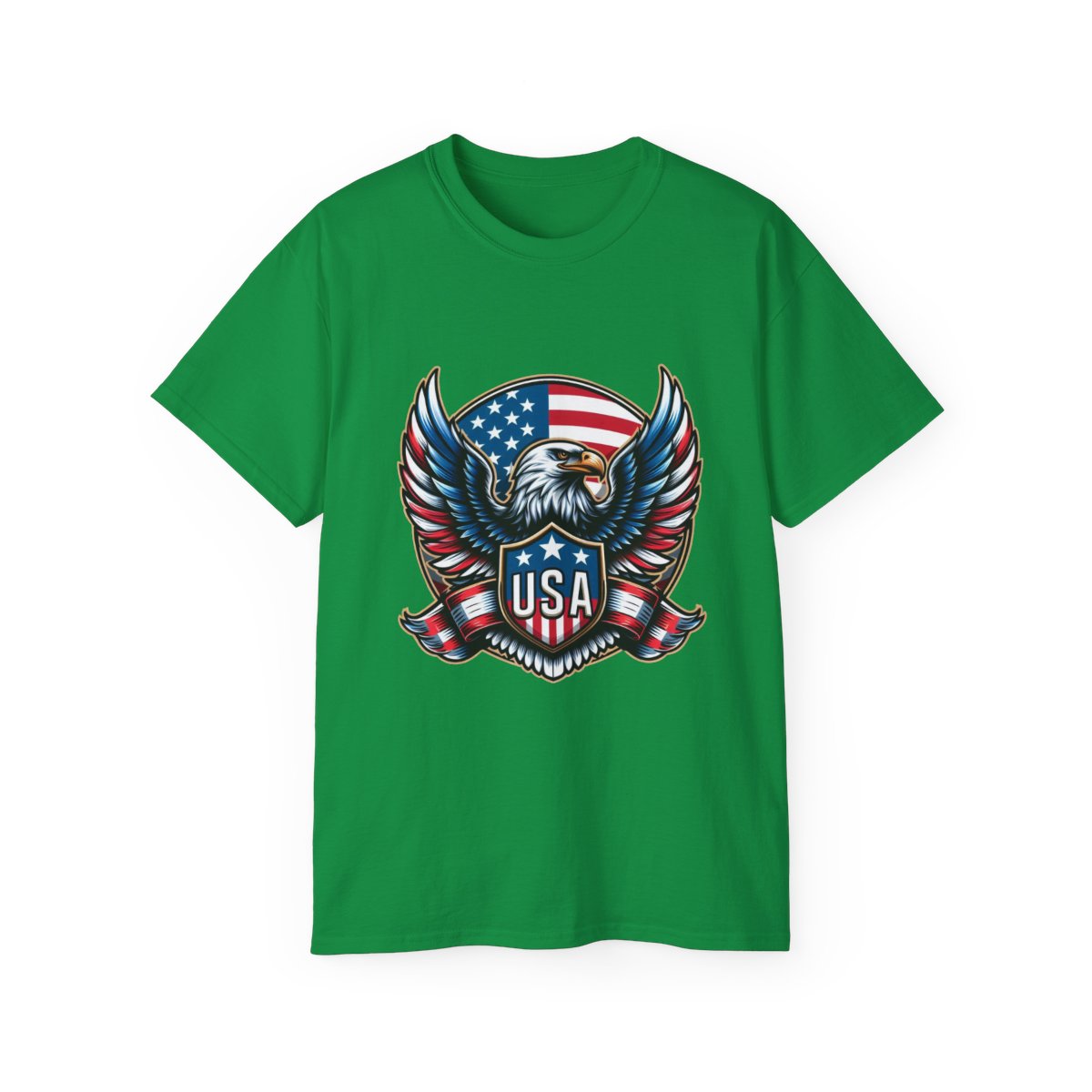 USA Shield - Flag - Eagle.1 / Unisex Graphic Tee Shirt - Amazon Apparel Company 