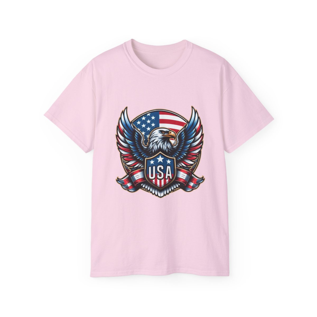 USA Shield - Flag - Eagle.1 / Unisex Graphic Tee Shirt - Amazon Apparel Company 