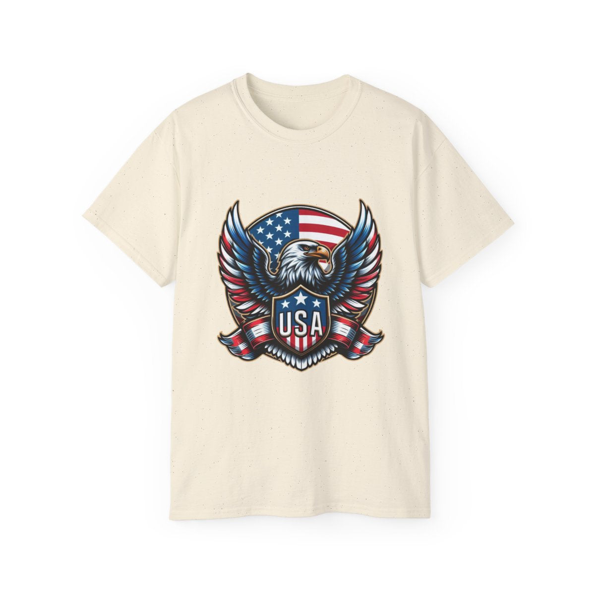 USA Shield - Flag - Eagle.1 / Unisex Graphic Tee Shirt - Amazon Apparel Company 