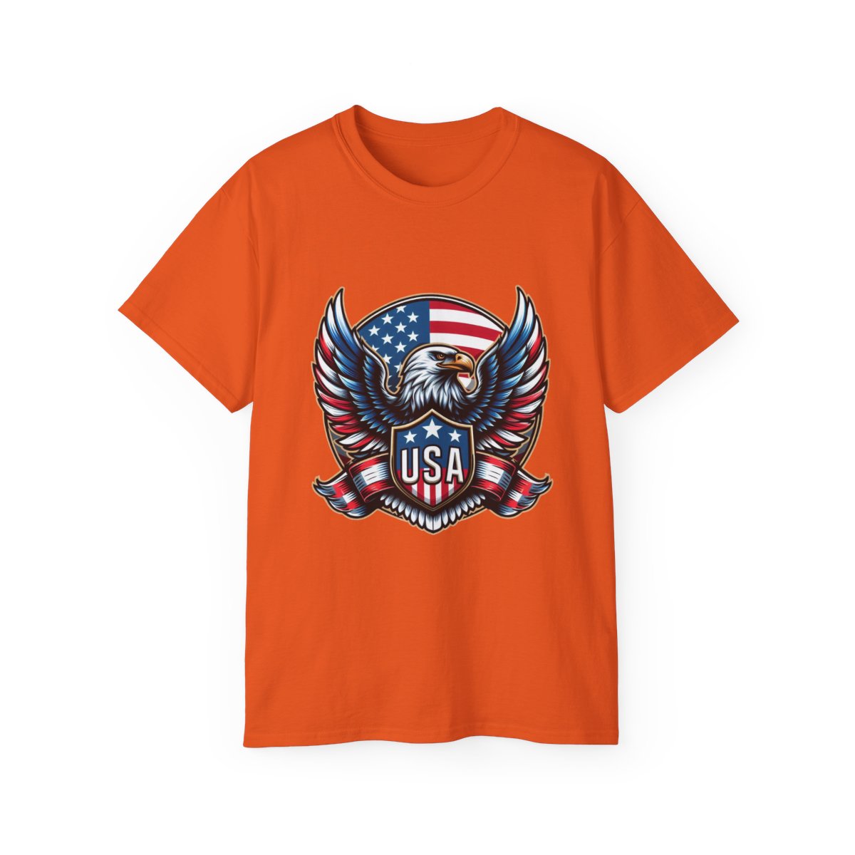 USA Shield - Flag - Eagle.1 / Unisex Graphic Tee Shirt - Amazon Apparel Company 