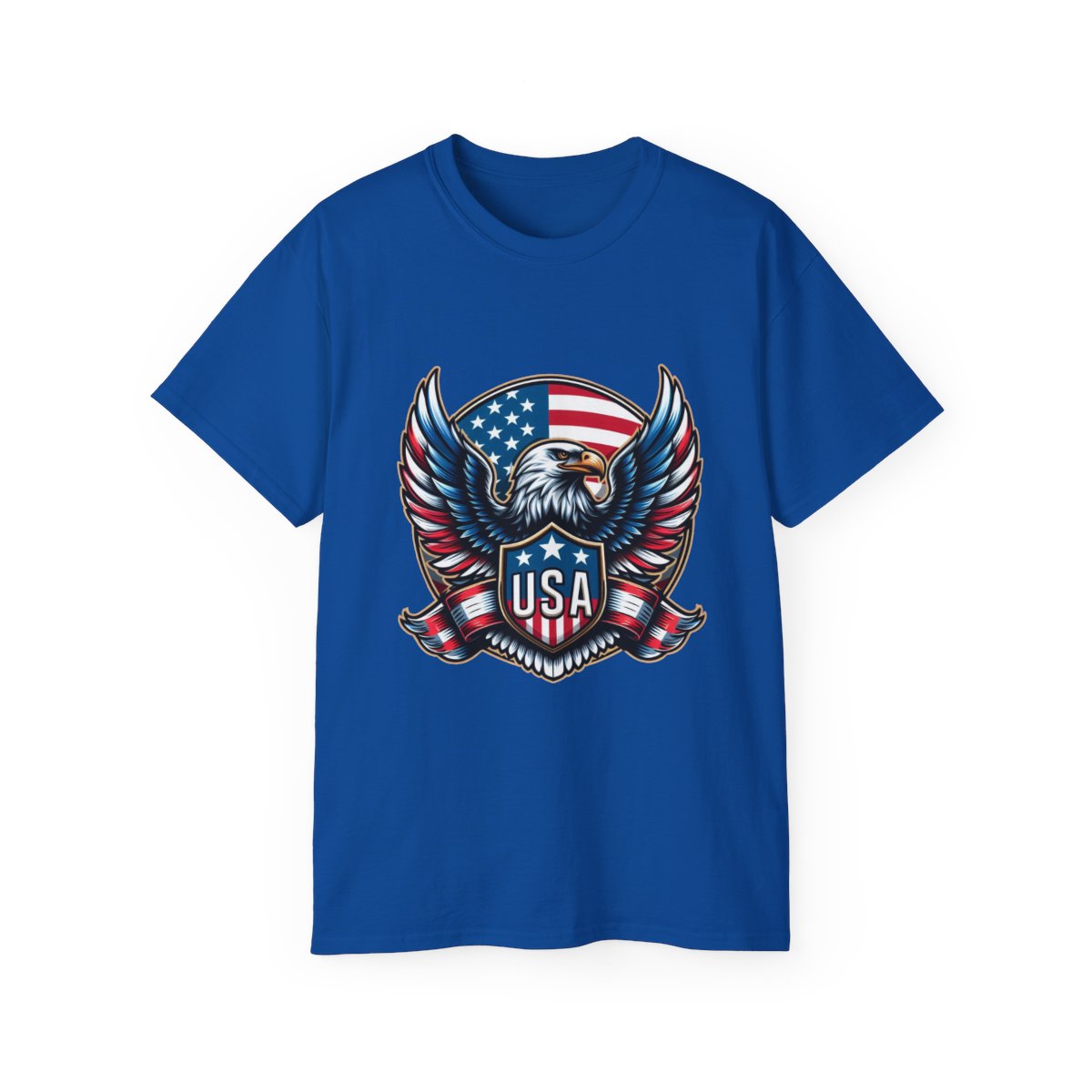 USA Shield - Flag - Eagle.1 / Unisex Graphic Tee Shirt - Amazon Apparel Company 