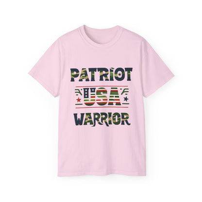 Patriot-USA-Warrior-Camo / Unisex Graphic Tee Shirt - Amazon Apparel Company 