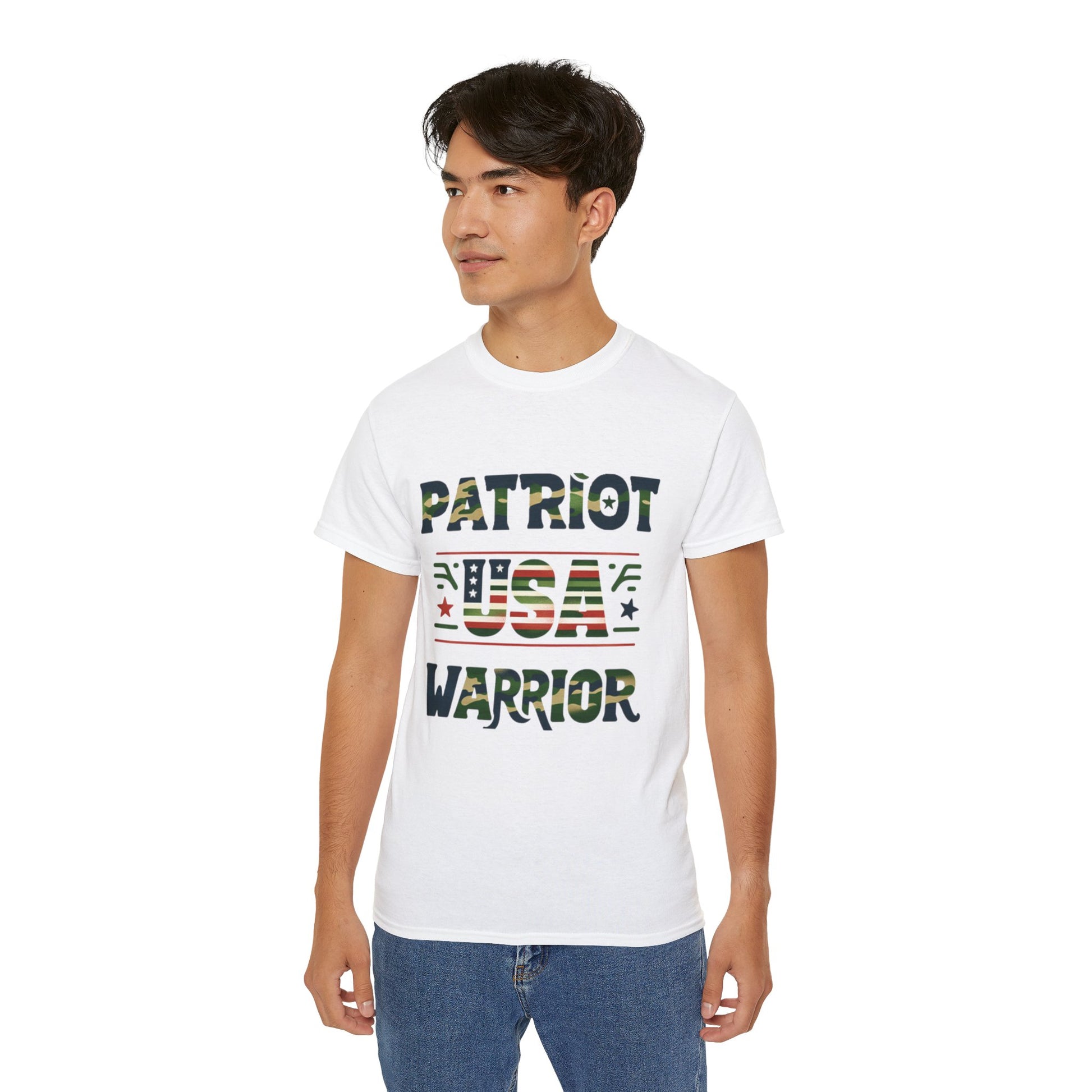 Patriot-USA-Warrior-Camo / Unisex Graphic Tee Shirt - Amazon Apparel Company 