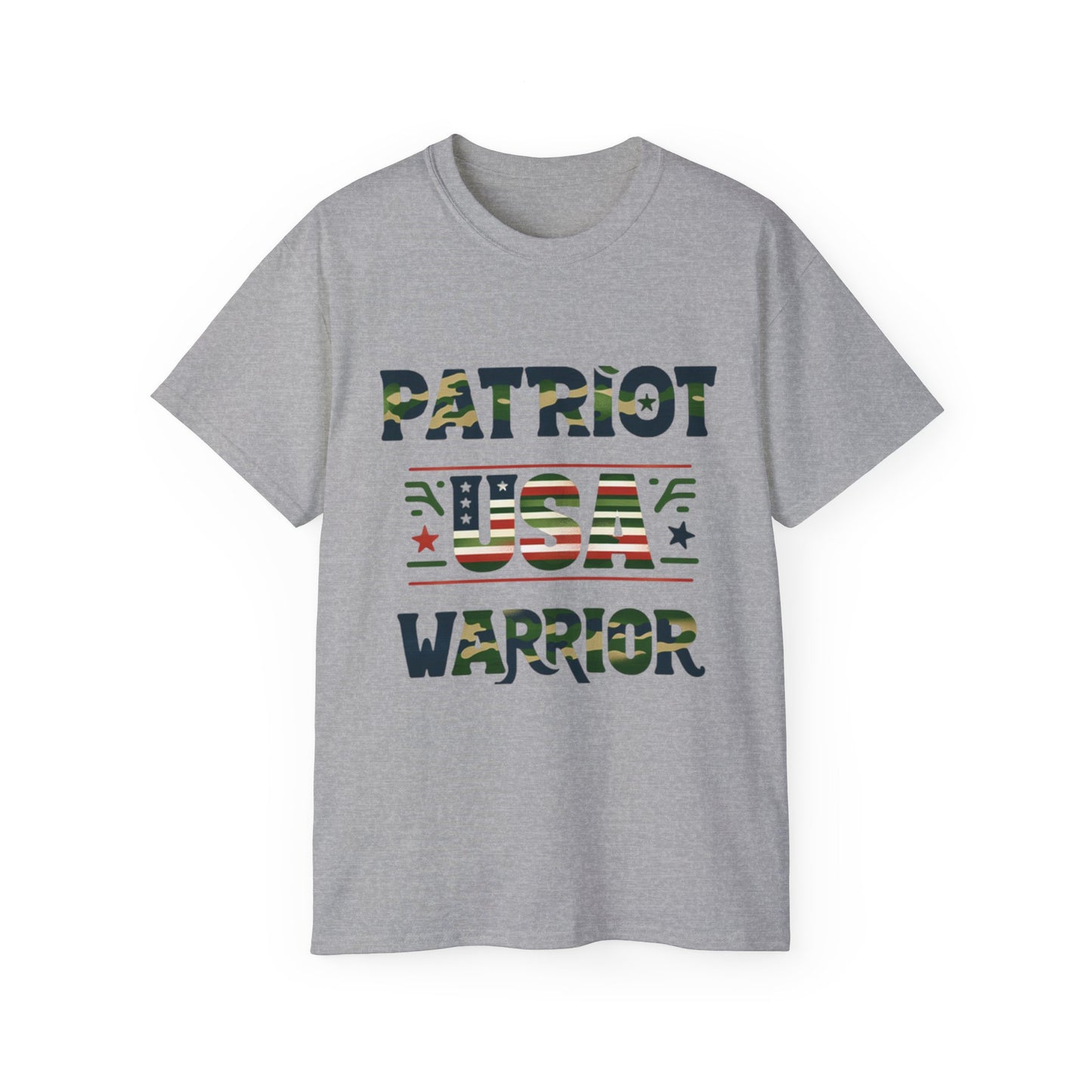 Patriot-USA-Warrior-Camo / Unisex Graphic Tee Shirt - Amazon Apparel Company 