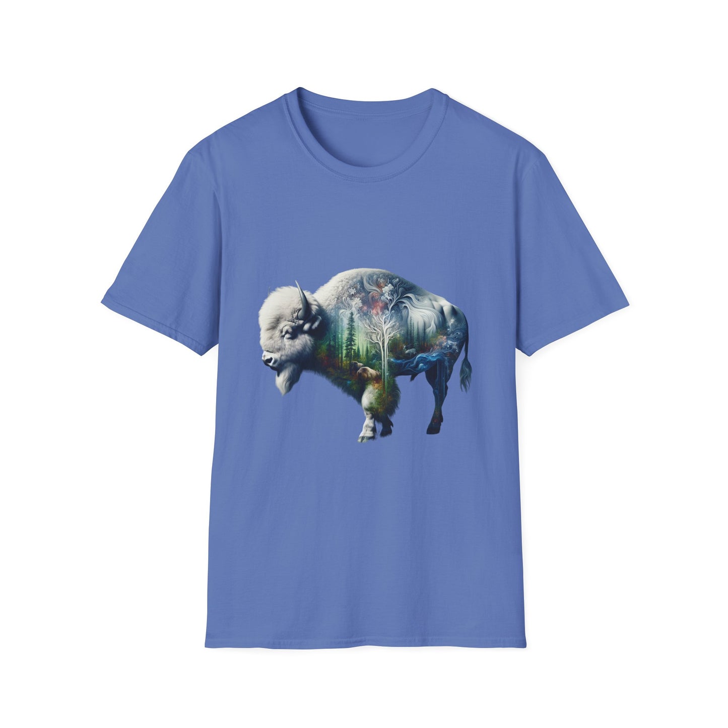 White Bison-6. Native American Inspired / Unisex Graphic Tee Shirt - Global Warming Warrior Wear, "S.P.C." A Social Purpose Corporation  