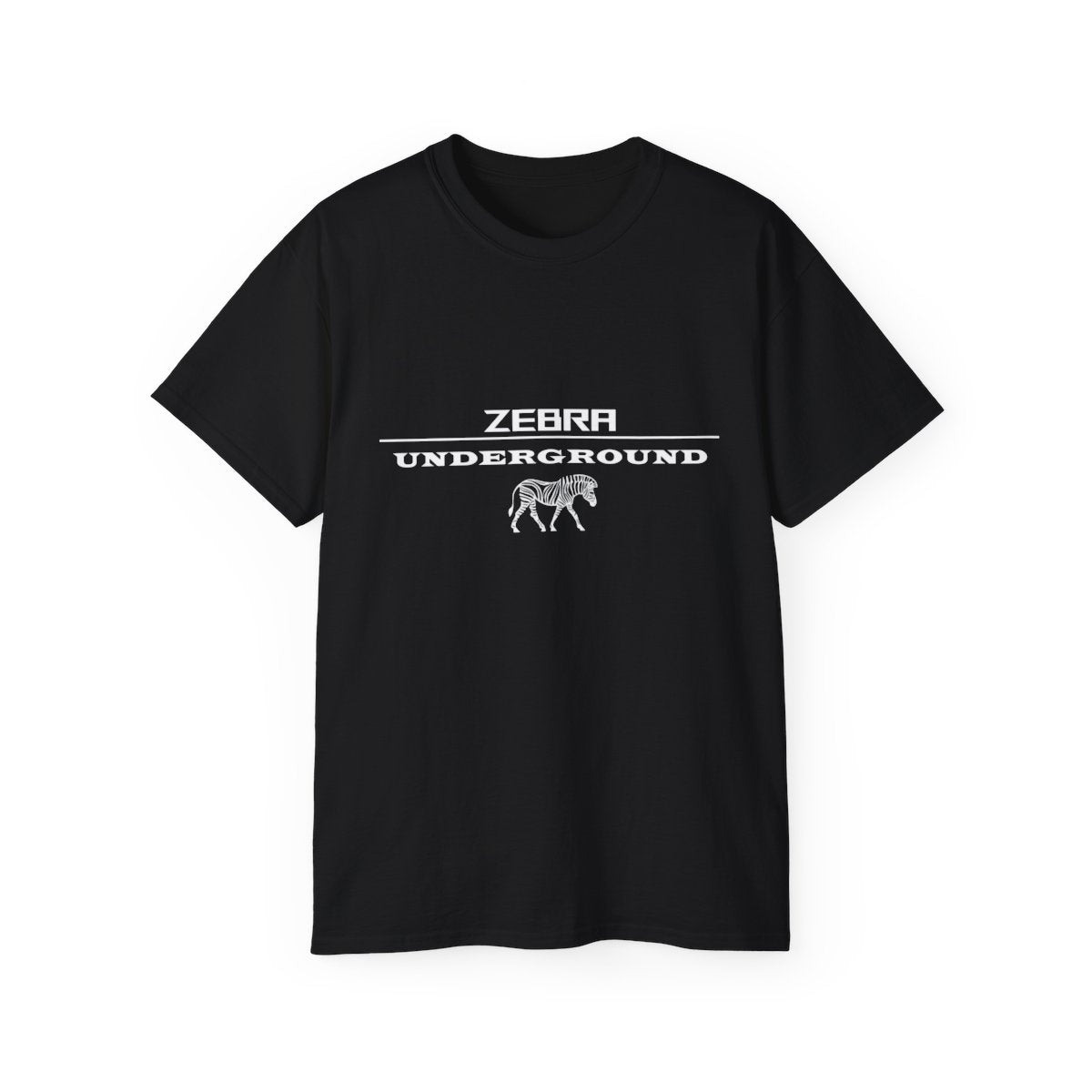 ZEBRA UNDERGROUND - White Letters - Black Background - ZEBRA UNDERGROUND 